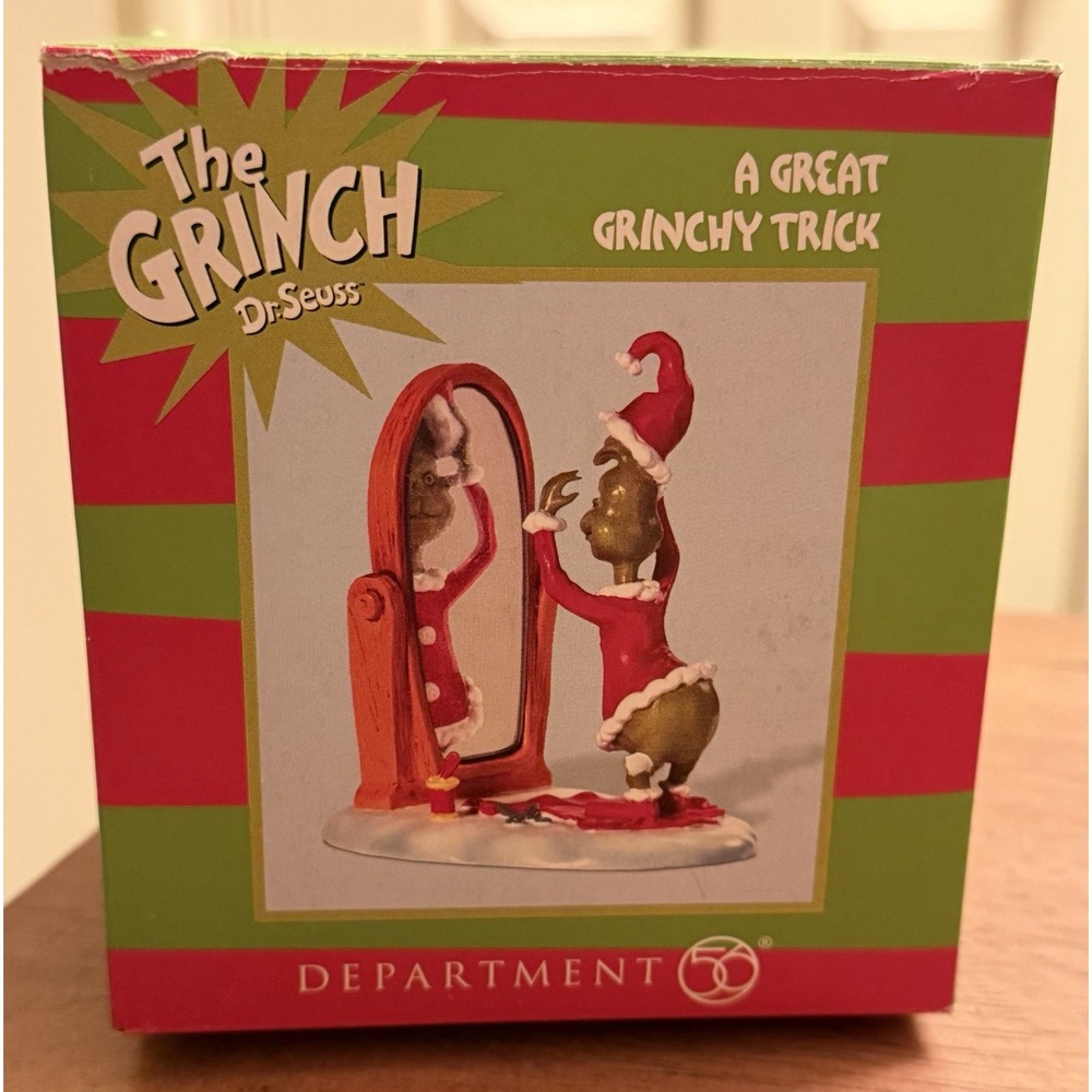 Department 56 A Great Grinchy Trick With BOX Rare‎ Grinch Dept 56 Excellent